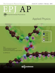 logo The European Physical Journal Applied Physics